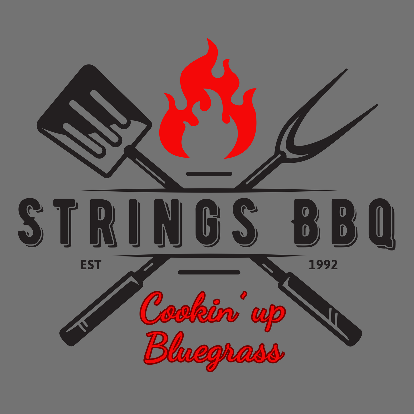Strings BBQ Sticker
