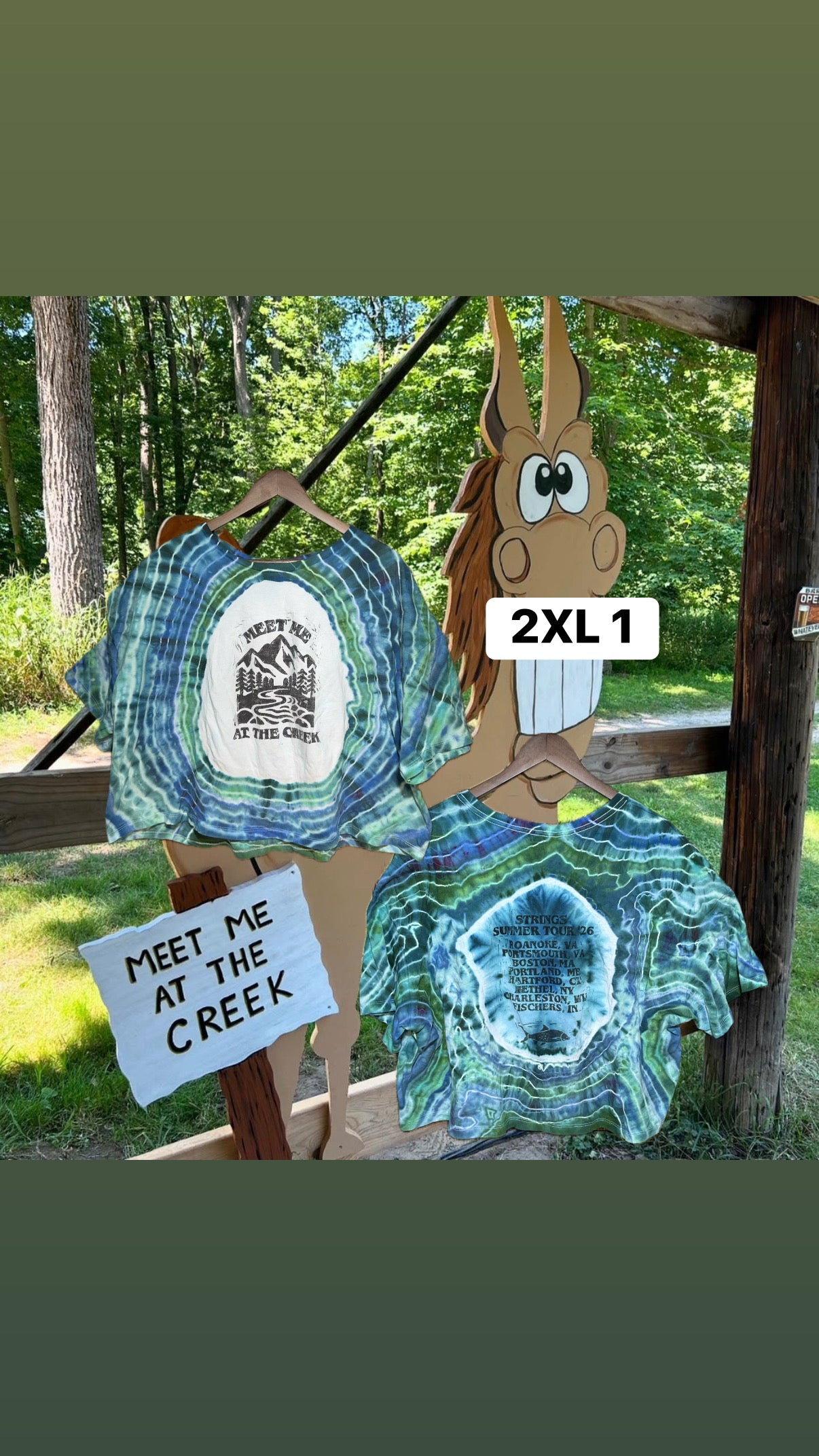 MMATC Ice Dye Tour Crop Top