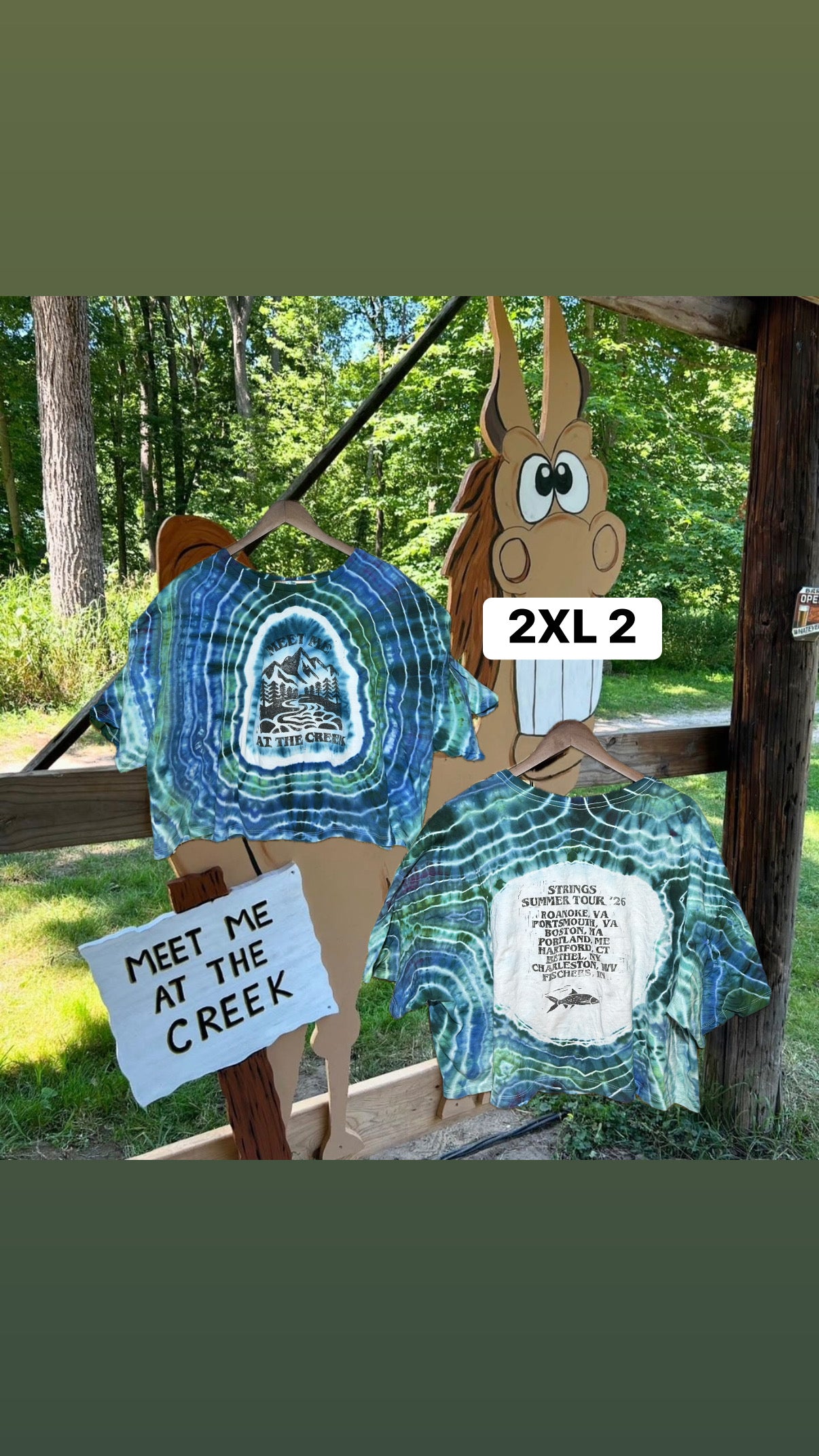 MMATC Ice Dye Tour Crop Top