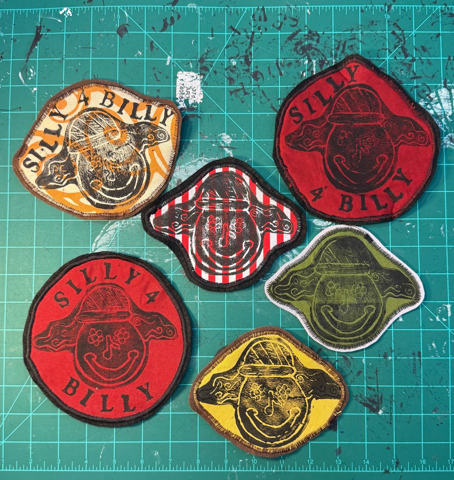 Silly 4 Billy/Clown Sew On Patch