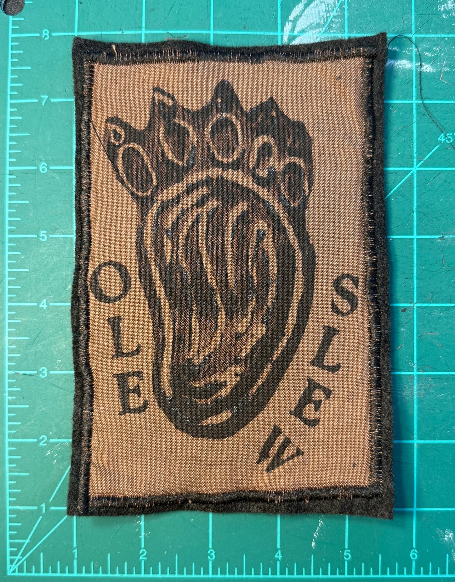 Ole Slew/Bear Tracks  Sew On Patch