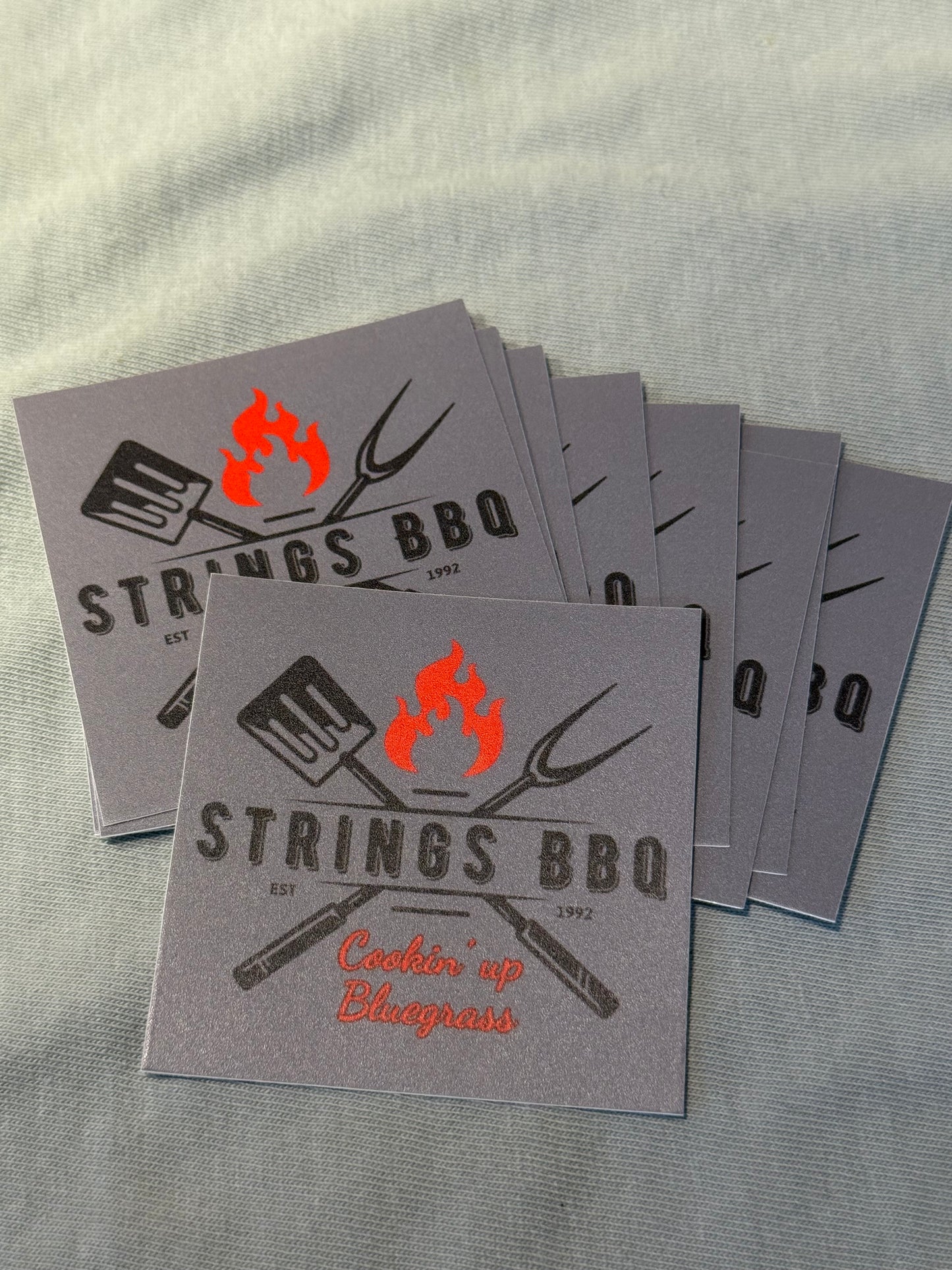 Strings BBQ Sticker