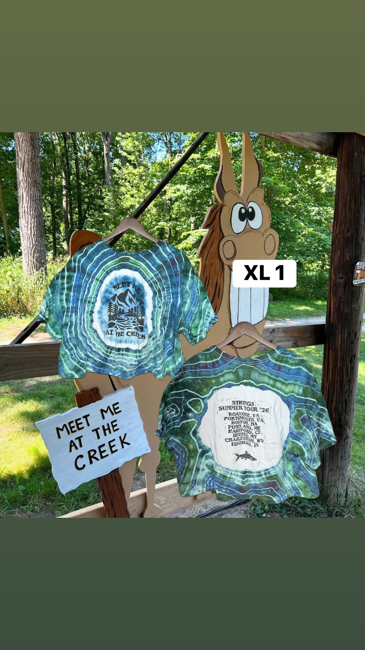 MMATC Ice Dye Tour Crop Top