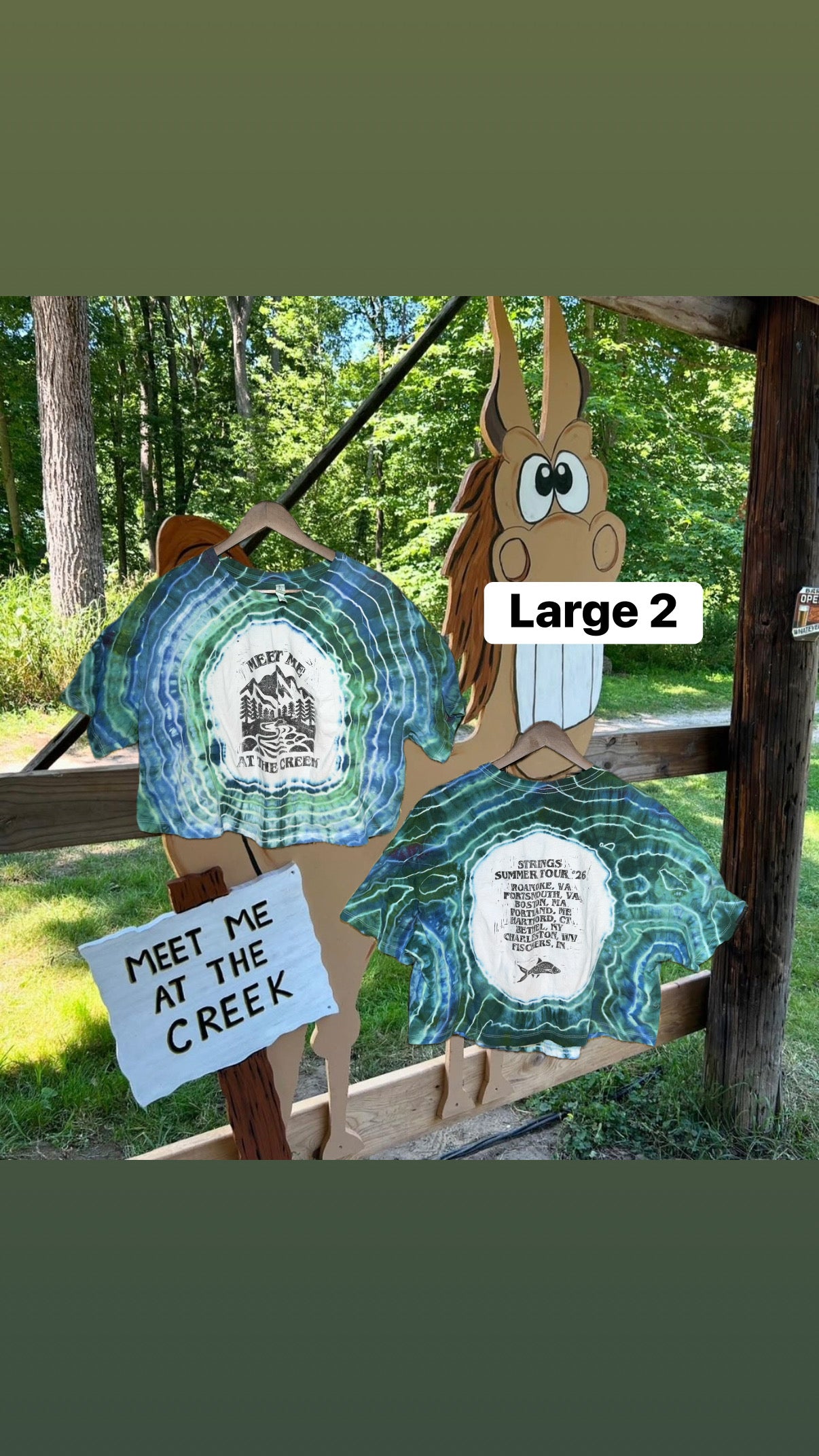 MMATC Ice Dye Tour Crop Top