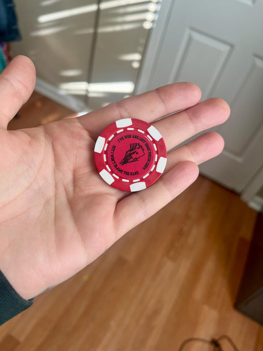 7 Weeks In County BMFS Poker Chip