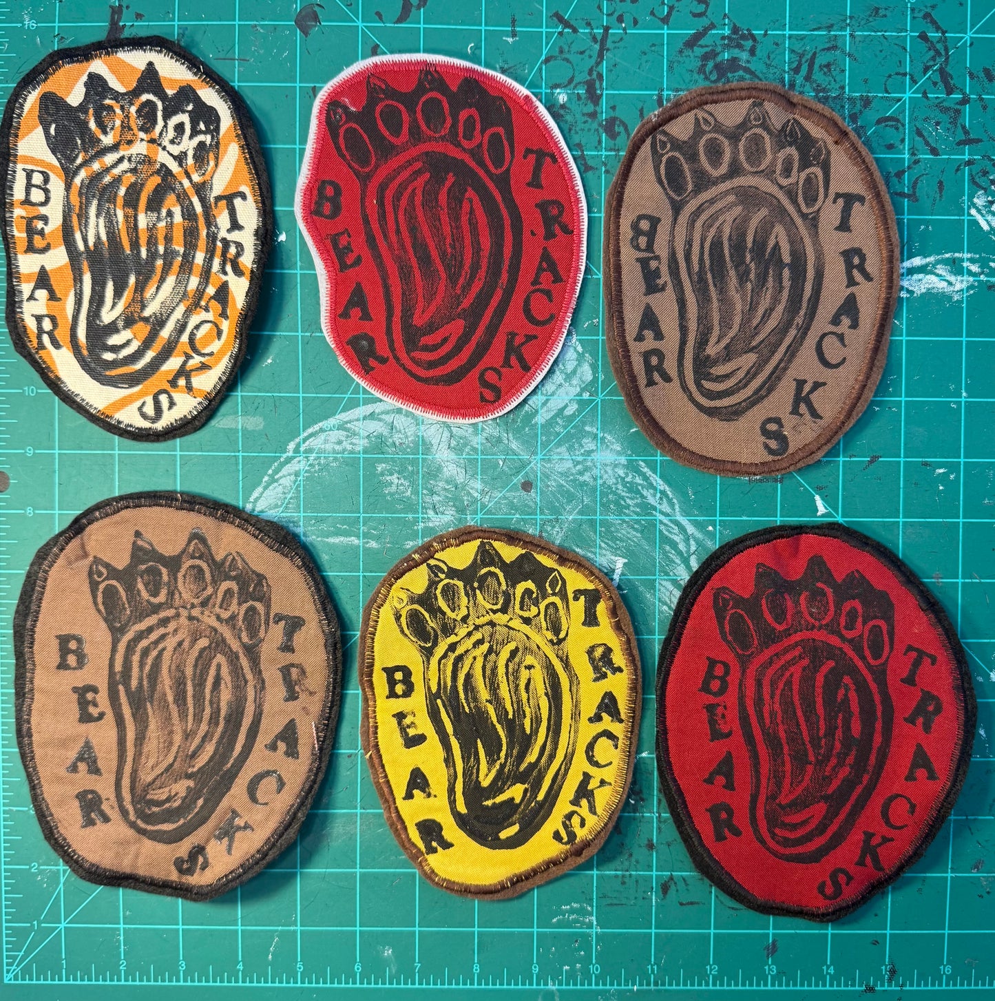 Ole Slew/Bear Tracks  Sew On Patch
