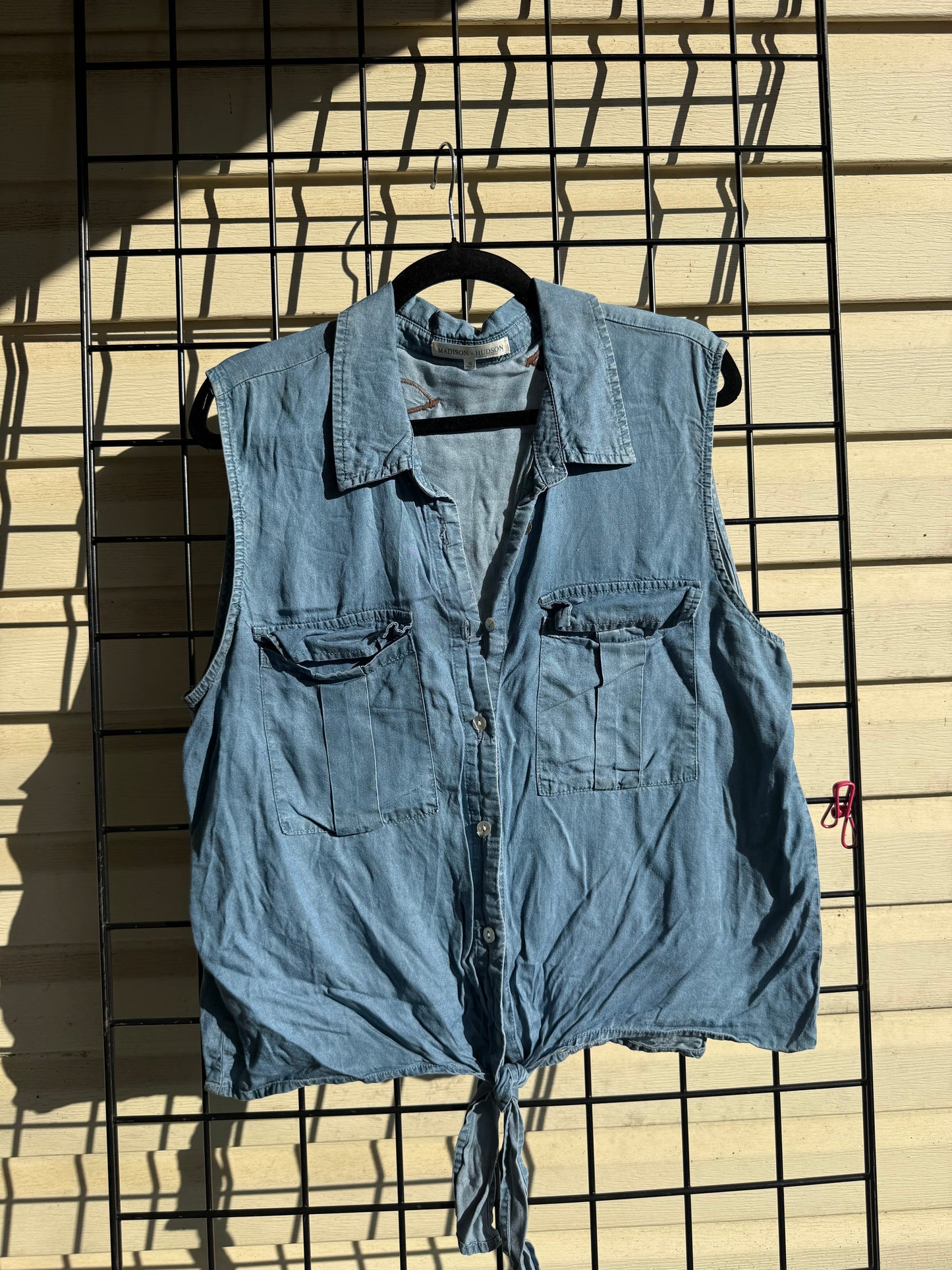 "Rising Sun" Denim Top