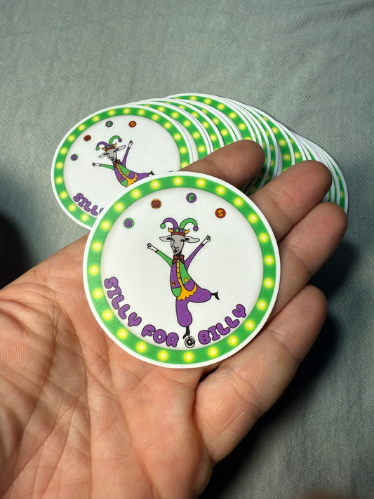 Silly For Billy Sticker