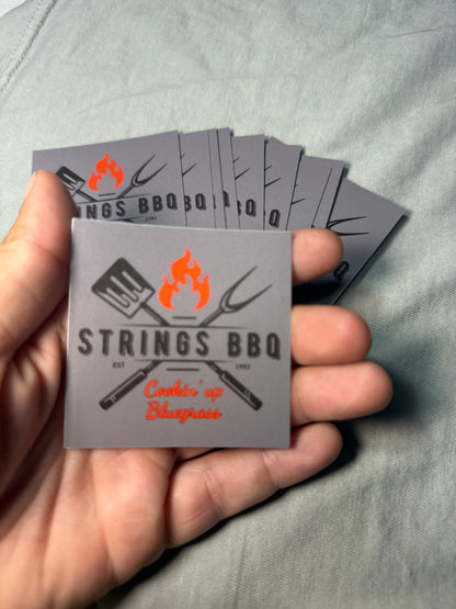 Strings BBQ Sticker