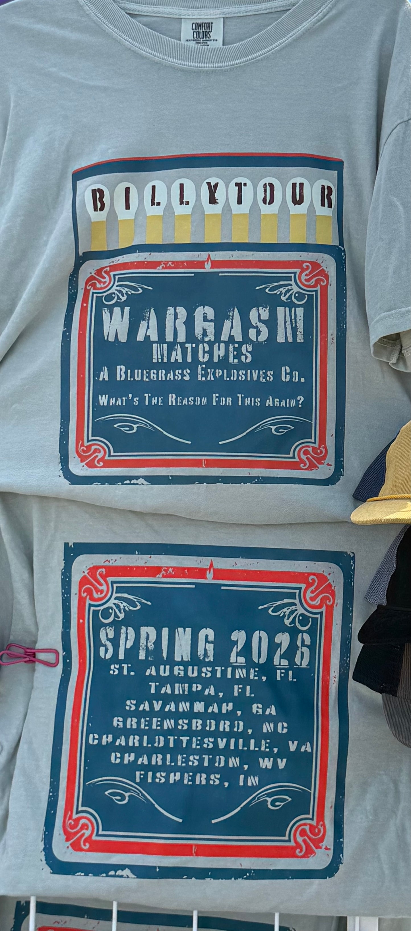 Spring Tour 2026 Wargasm Matches T Shirt
