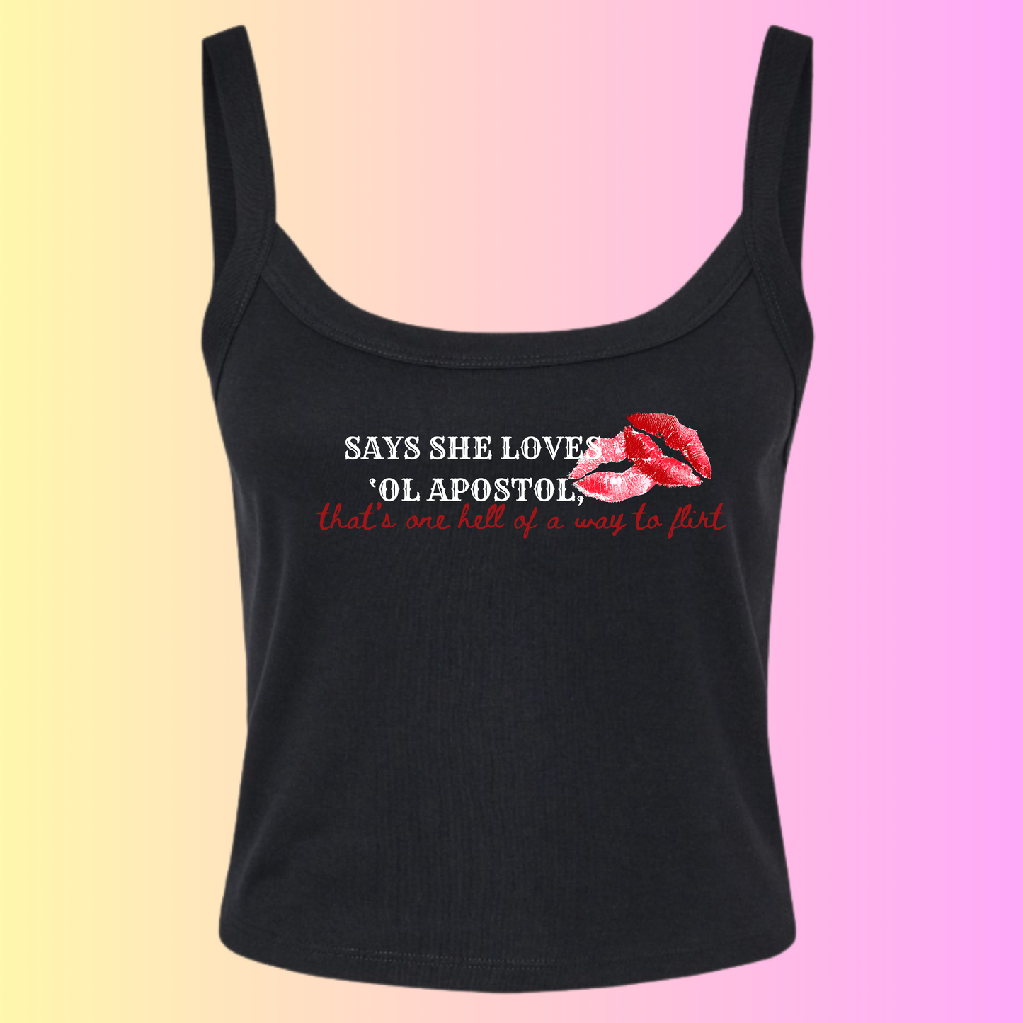 Shoot The Gun Ladies Crop Tank/Hoodie