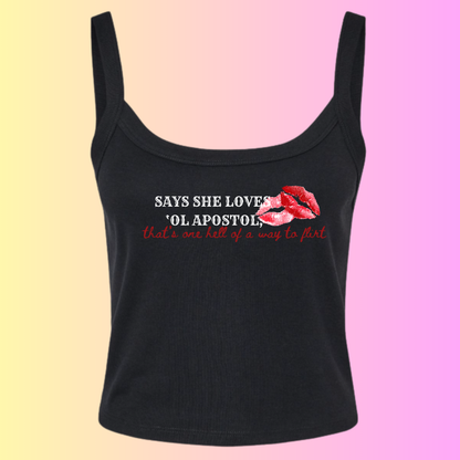 Shoot The Gun Ladies Crop Tank/Hoodie