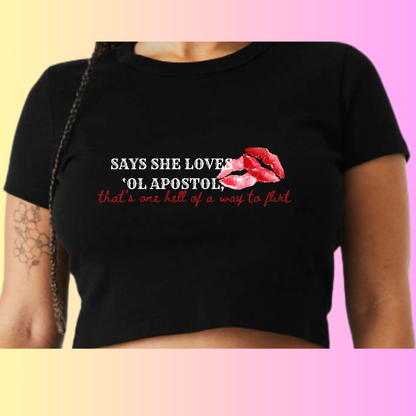 Shoot The Gun Ladies Crop Tank/Hoodie
