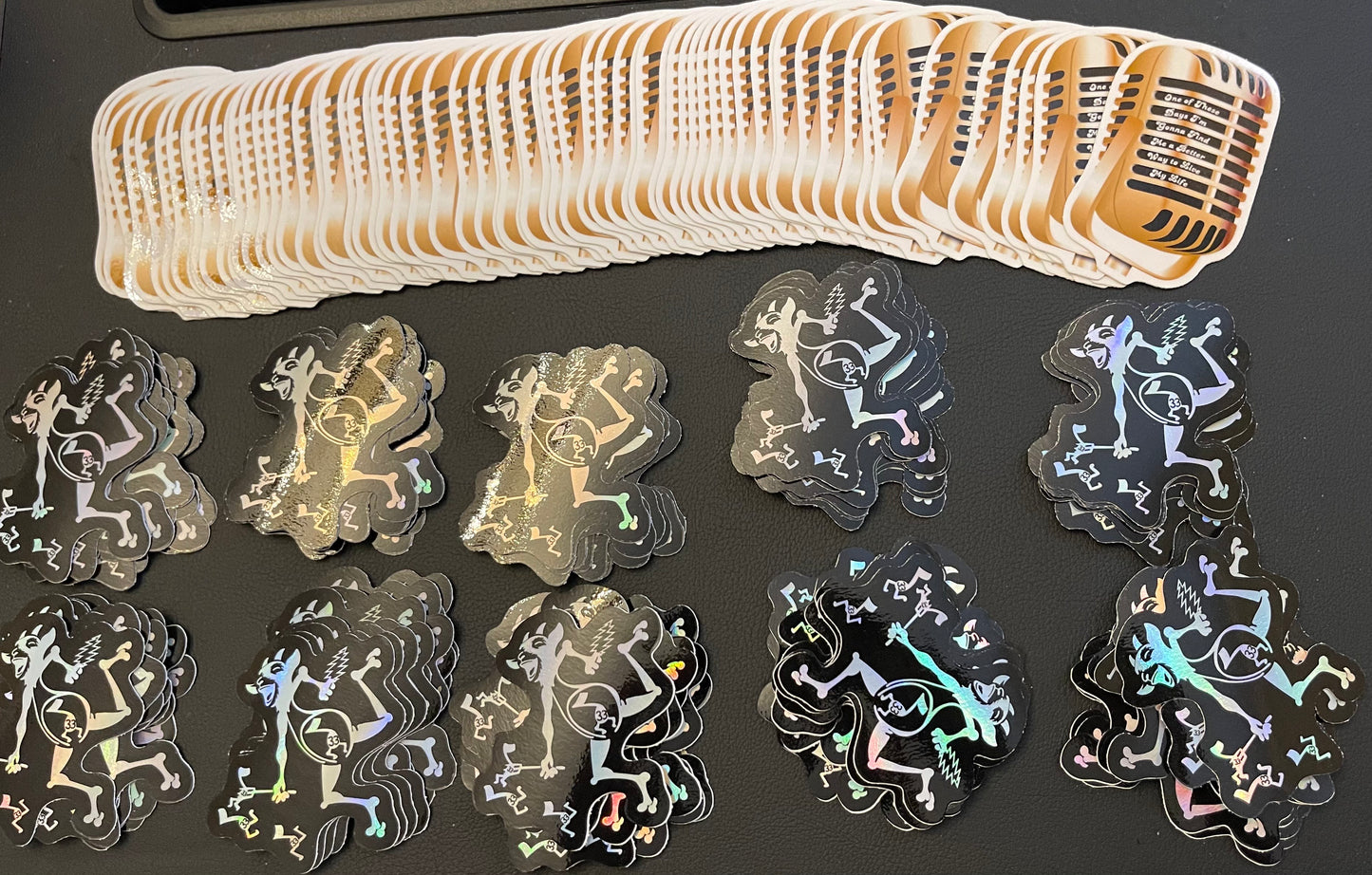 Holographic Note Eater Goat Sticker