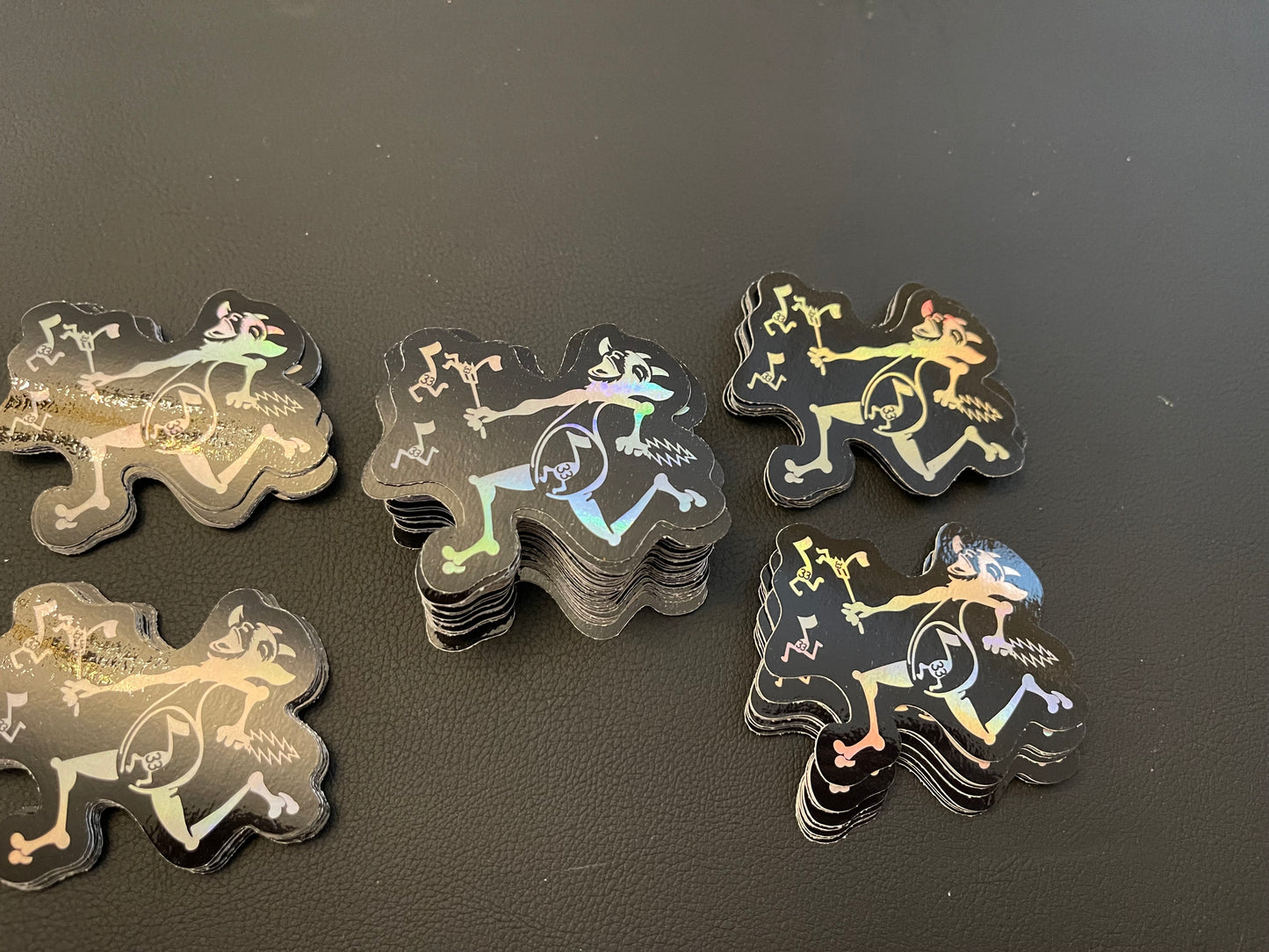 Holographic Note Eater Goat Sticker