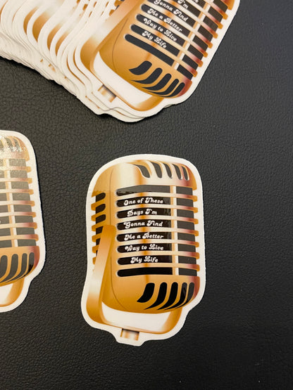 Richard Petty Microphone Sticker