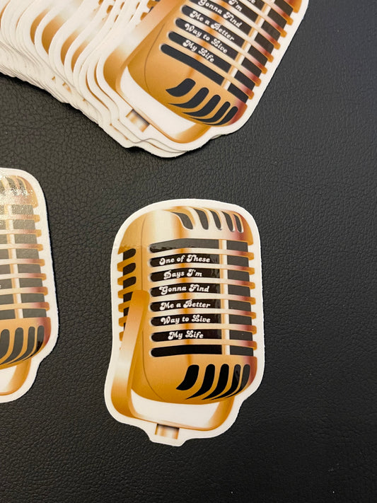 Richard Petty Microphone Sticker